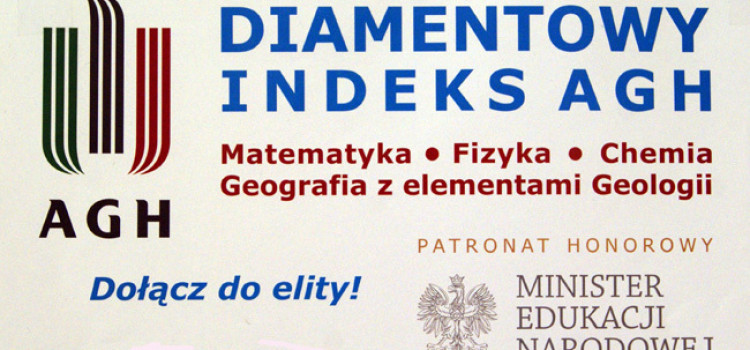 Olimpiada o Diamentowy Indeks Akademii Górniczo-Hutniczej Stanisława Staszica w Krakowie! Olimpiada o Diamentowy Indeks Akademii Górniczo-Hutniczej Stanisława Staszica w Krakowie!