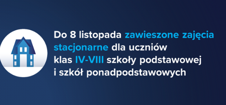 MEN – Zawieszamy na dwa tygodnie zajęcia stacjonarne dla uczniów klas IV-VIII szkoły podstawowej i uczniów szkół ponadpodstawowych MEN – Zawieszamy na dwa tygodnie zajęcia stacjonarne dla uczniów klas IV-VIII szkoły podstawowej i uczniów szkół ponadpodstawowych