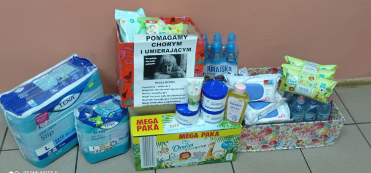 Dzisiaj przekazano zbiórkę na rzecz potrzebujących chorych na oddziale paliatywnym w Szpitalu Miejskim Bielszowice