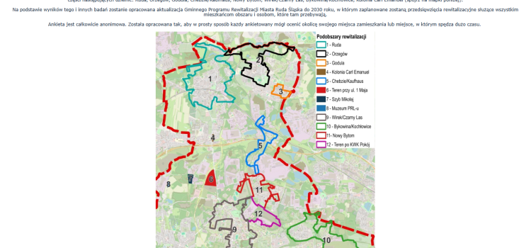 Badanie obszaru rewitalizacji Miasta Ruda Śląska Badanie obszaru rewitalizacji Miasta Ruda Śląska