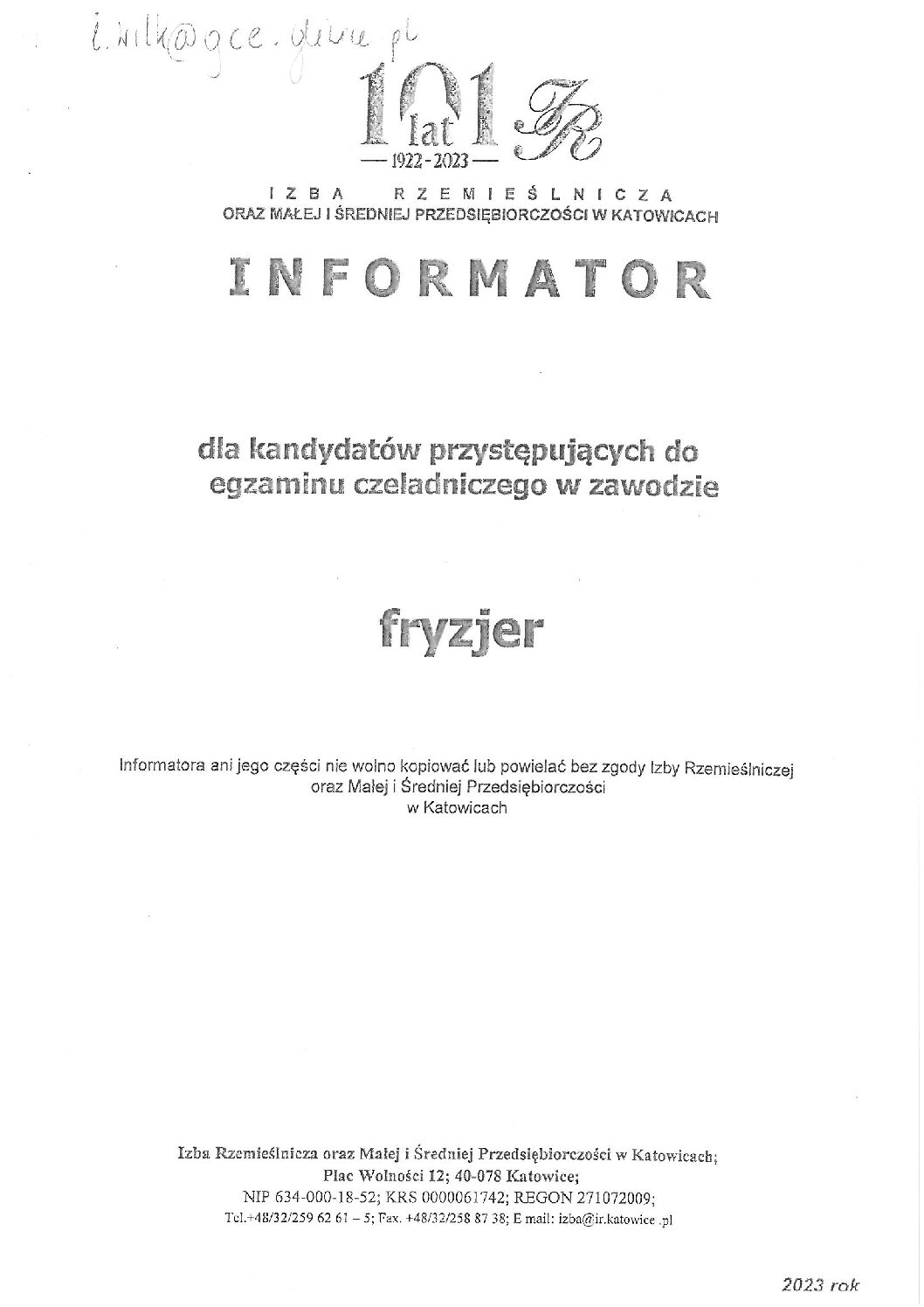 informator fryzjer