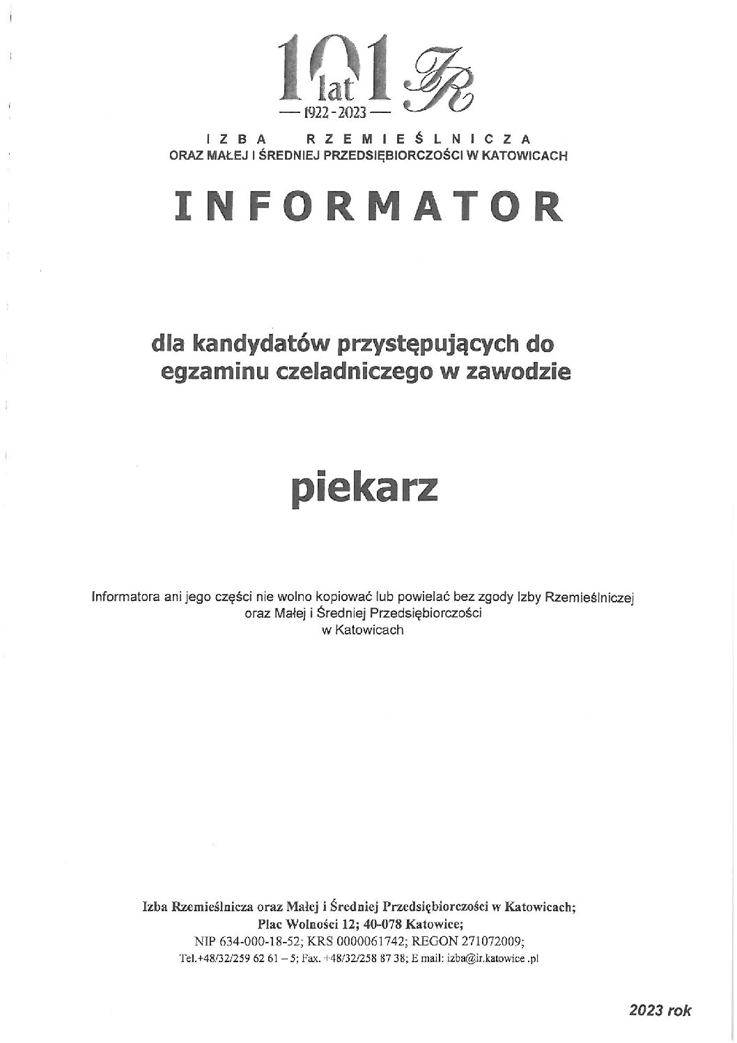 informator piekarz